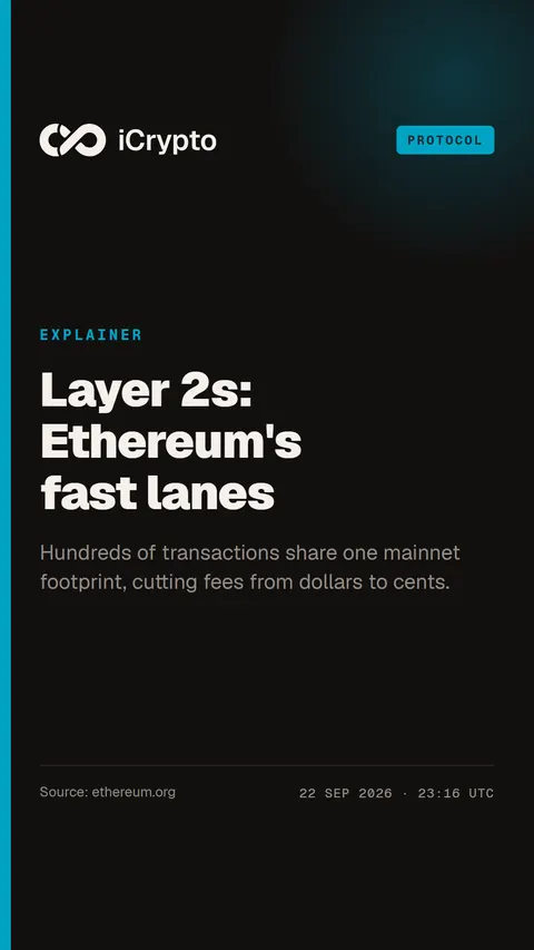 Crypto story for @icrypto: Layer 2s, Ethereum's fast lanes.